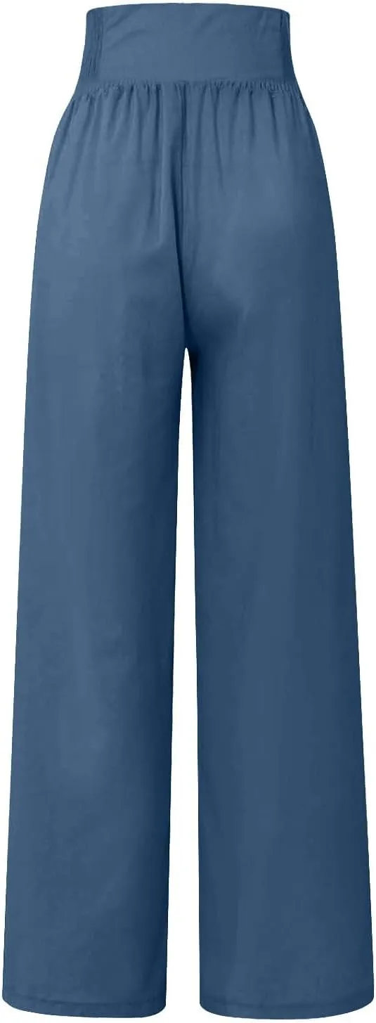 Women's Straight Leg Pants Winter flexie Hiking Thermal with Pockets Wide Leg Straight Leg