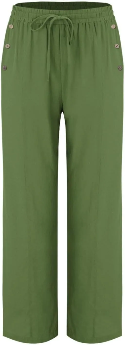 Womens Wide Leg Harem Pants Winter Vintage Yoga Palazzo with Pockets Barrel Pants Water Resistant