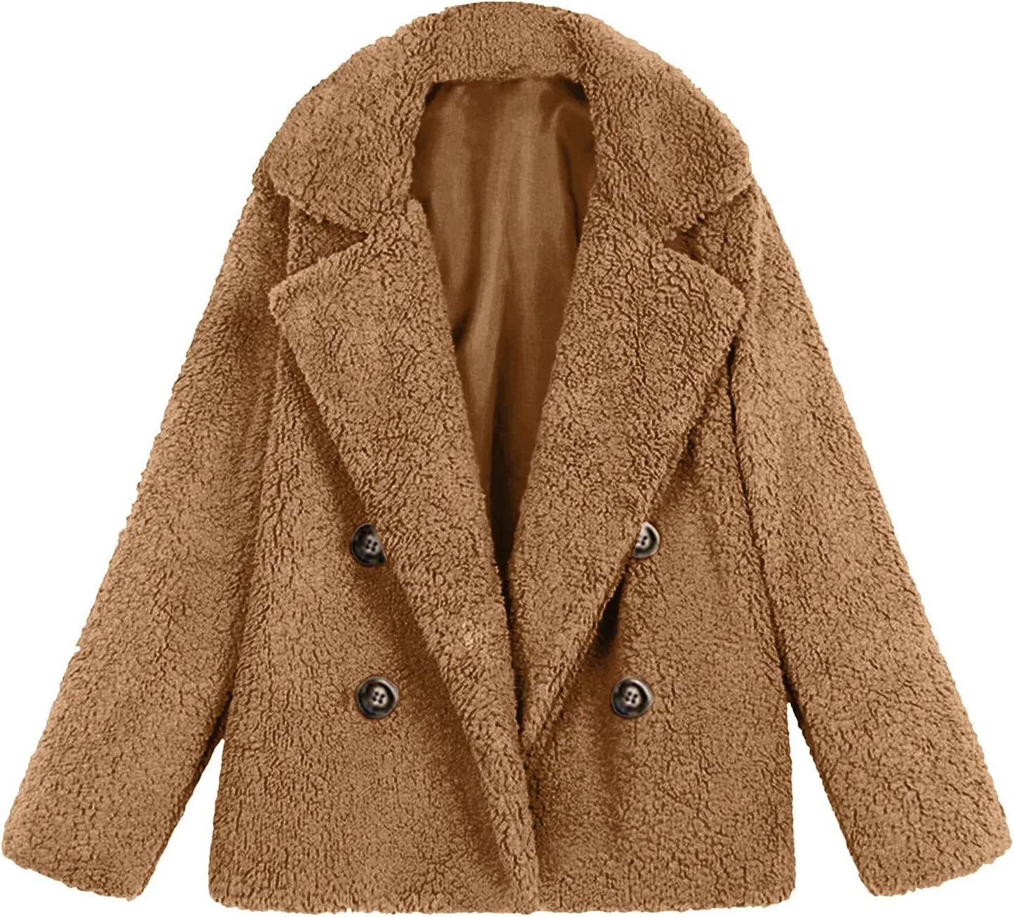 Women's Winter Windproof Warm Down Coats Coat Lapel Double-Breasted Daily Waterproof Female Jacket Snowboarding