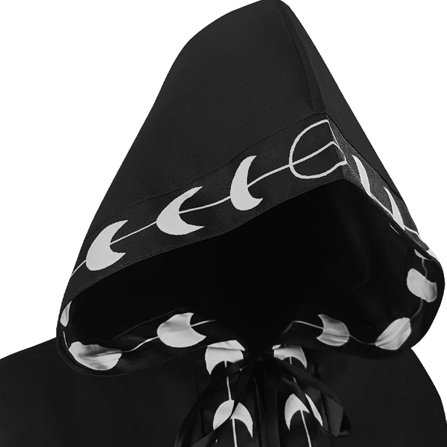 XIAXOGOOL Velvet Hooded Cape Unisex Halloween Long Cape Cloak For Devil Witch Wizard Cosplay Halloween Christmas Cosplay