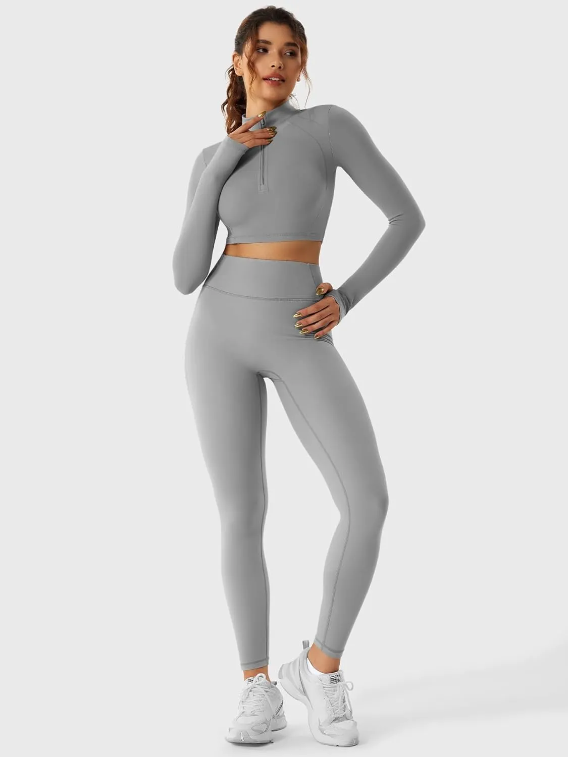 YEOREO Hoida Women's High Waisted Butt Lifting Active Leggings with Contour - Soft, Breathable Yoga Pants