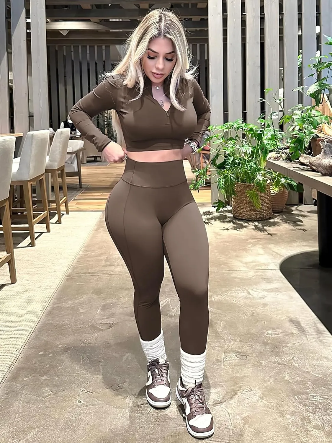 YEOREO Hoida Women's High Waisted Butt Lifting Active Leggings with Contour - Soft, Breathable Yoga Pants