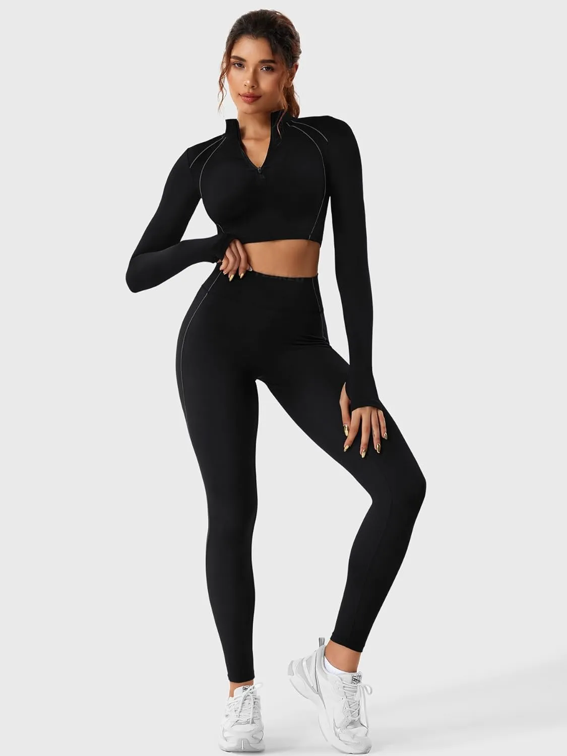 YEOREO Hoida Women's High Waisted Butt Lifting Active Leggings with Contour - Soft, Breathable Yoga Pants