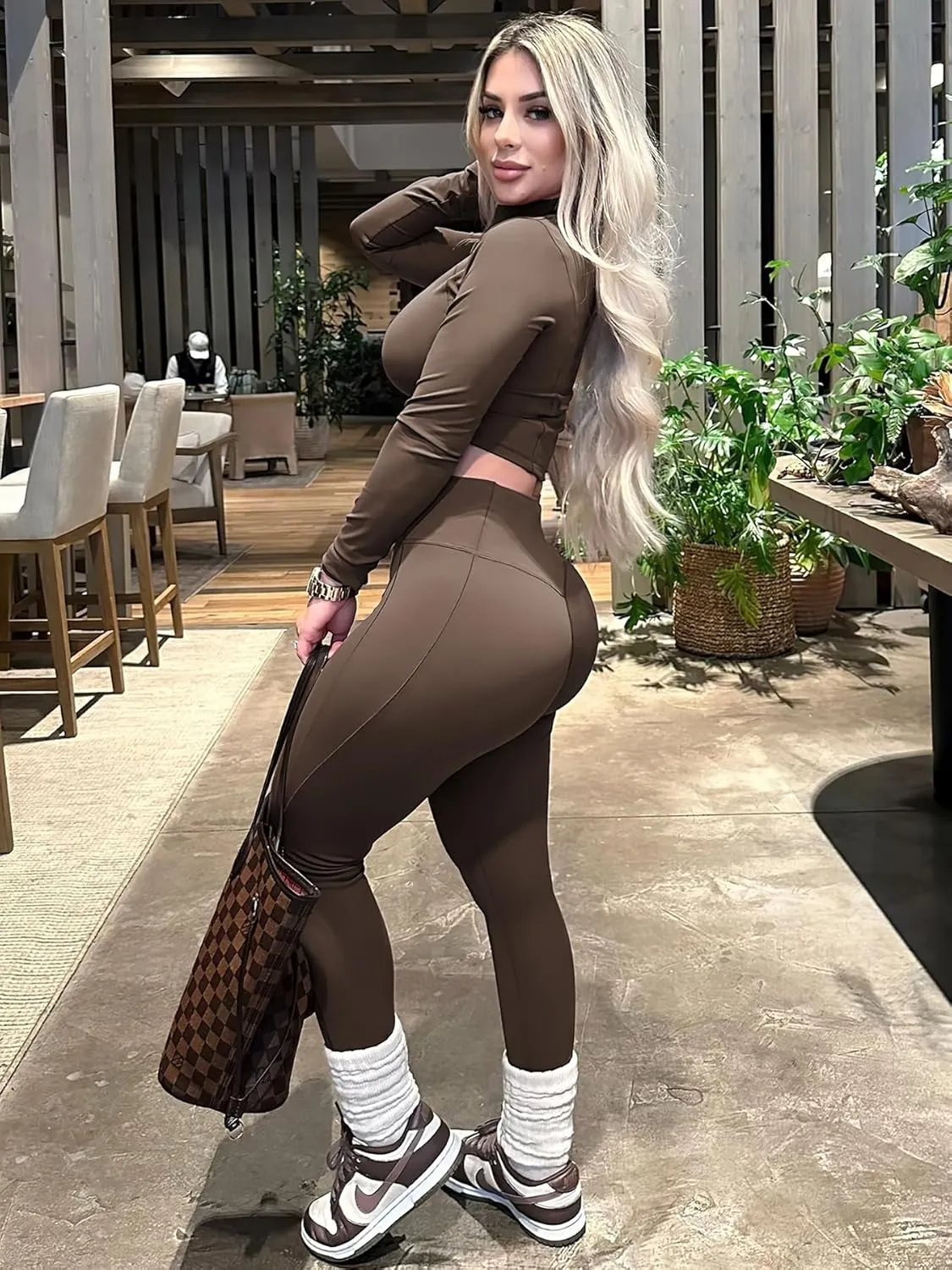 YEOREO Hoida Women's High Waisted Butt Lifting Active Leggings with Contour - Soft, Breathable Yoga Pants