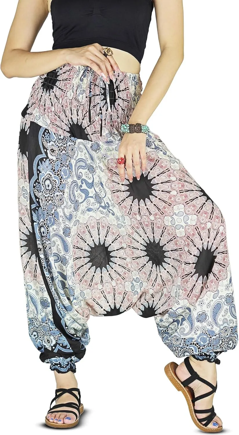Your Cozy Harem Pants for Women Hippie Clothes Hammer Pants Jumpsuit Casual Loose Beach Sweatpants Baggy Boho Yoga Trousers