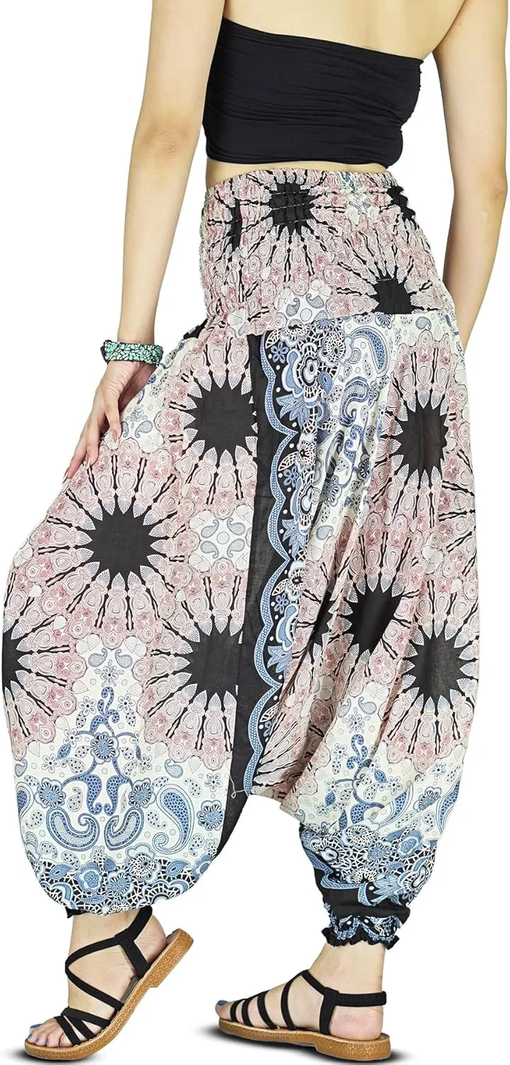 Your Cozy Harem Pants for Women Hippie Clothes Hammer Pants Jumpsuit Casual Loose Beach Sweatpants Baggy Boho Yoga Trousers