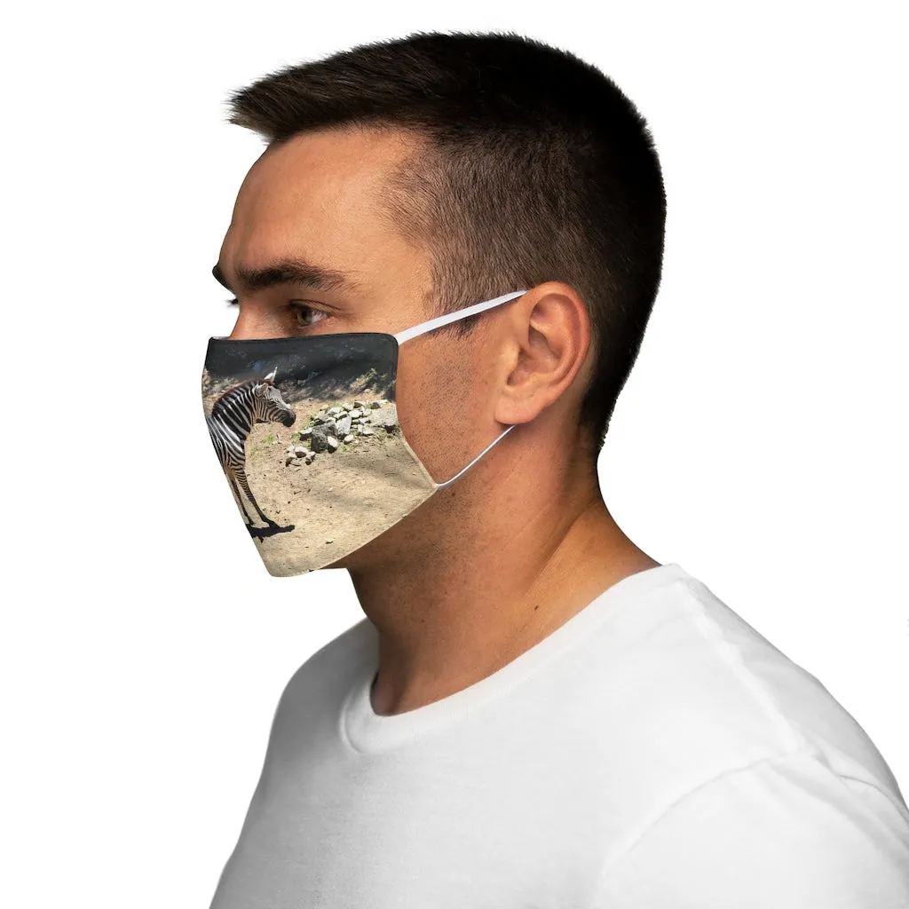 Zebra Snug-Fit Polyester Face Mask
