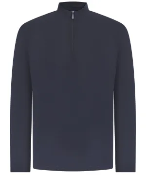 zip top with wicking finish | Navy